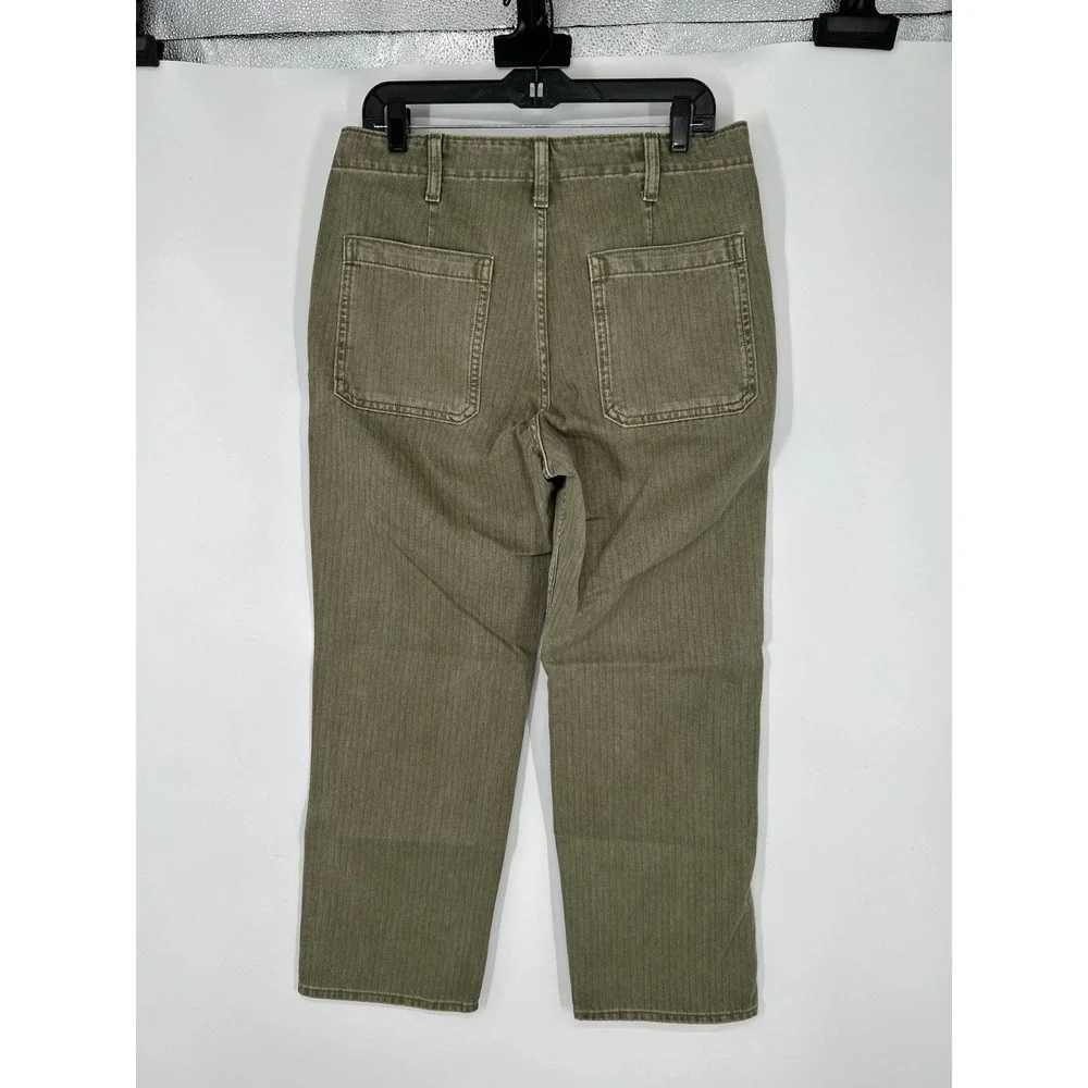 Old Navy 90s Loose Jeans Pants Mens 33x30 Baggy Striped Herringbone Straight Leg
